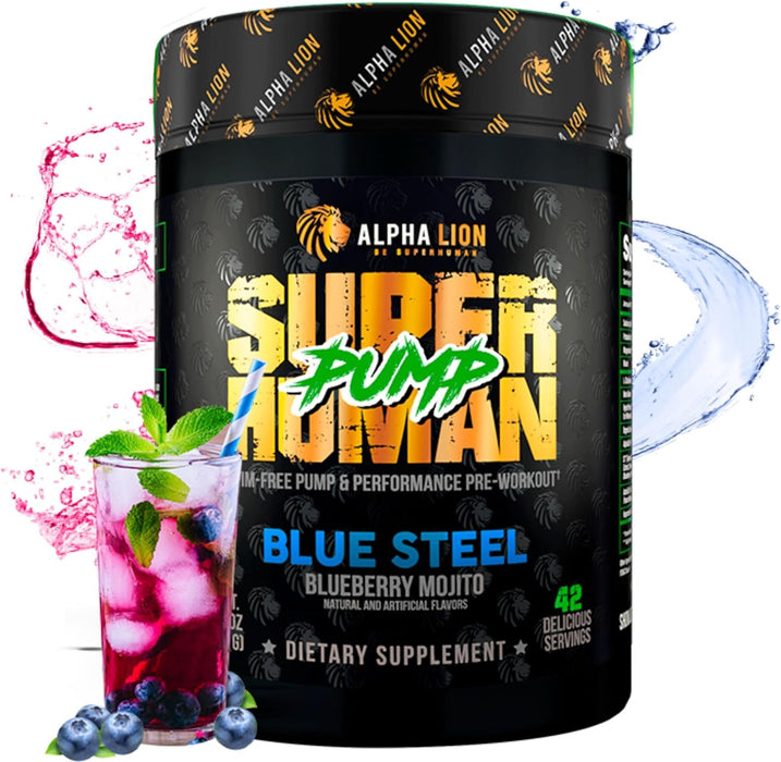 Alpha Lion Superhuman® Pump – Stimulant-Free Pre-Workout for Skin-Splitting Muscle Pumps