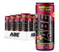 12-pack cases of ABE Nation Energy Drink RTD providing zero sugar energy, focus, and workout support with 200mg caffeine per can. Million Cherry Slushie