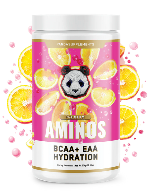 Panda Supps AMINOS Pink Lemonade  – EAA + Hydration Blend for Performance and Endurance