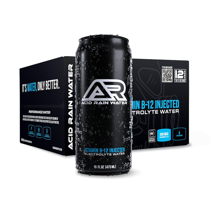 Acid Rain Water B12 RTD bottle front – vitamin-infused hydration drink with B12 for energy and focus | TigerFitness.com
