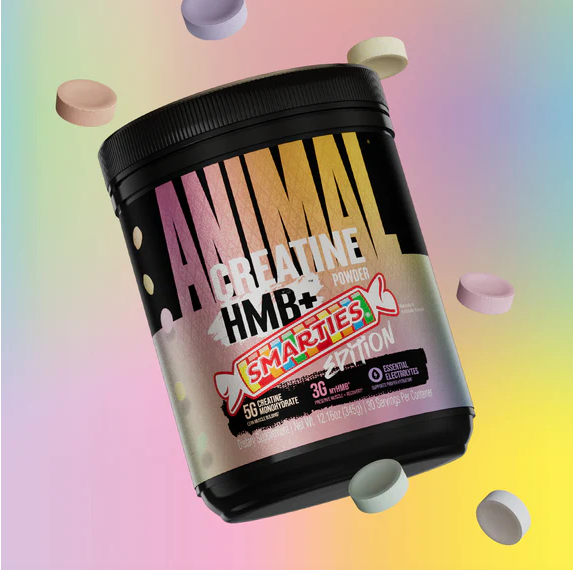 Animal Creatine HMB powdered muscle support supplement container front label view