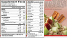 Core Oats & Whey Apple Cinnamon supplement facts panel