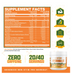 Axe and Sledge Hydraulic supplement facts nitric oxide pump formula Orange Mango