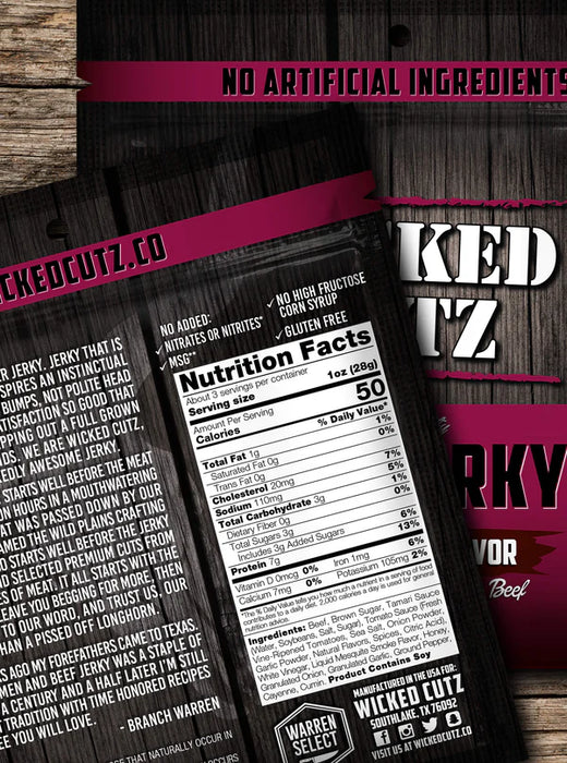 Wicked Cutz | Premium Beef Jerky