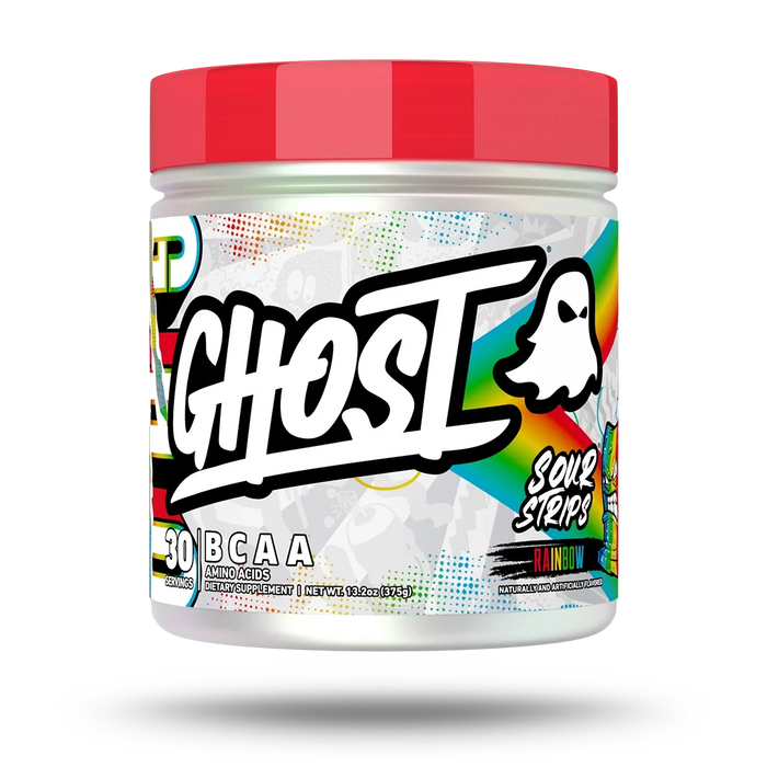 GHOST BCAA Sour Strips Rainbow Candy