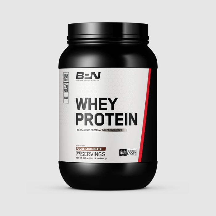 BPN Whey Protein Fudge Chocolate whey and casein protein powder, 2 lb
