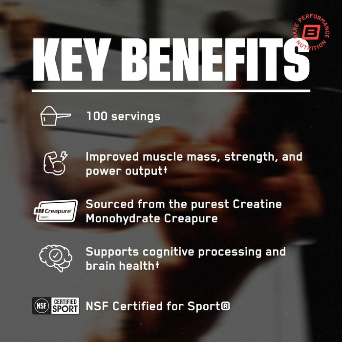 BPN Creatine Monohydrate key benefits for strength power and performance