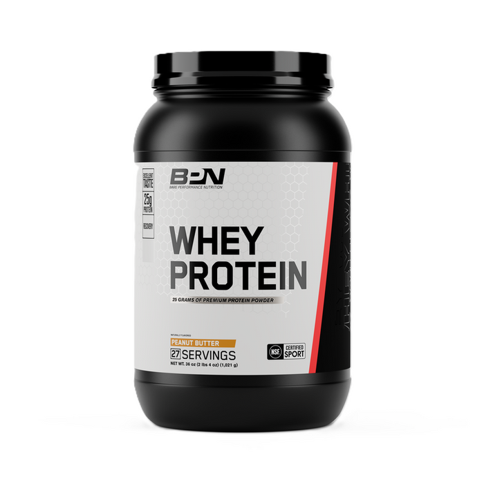 BPN Whey Protein Peanut Butter whey and casein protein powder, 2 lb