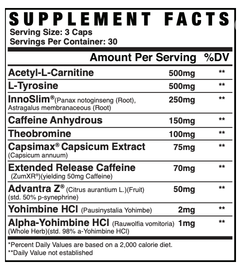 Axe & Sledge FYRED | Thermogenic Fat Burner for Energy & Metabolism