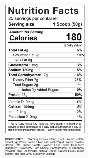 Gaspari Nutrition Quick Meal Supplement Facts | Ingredients & Usage Directions | TigerFitness.com