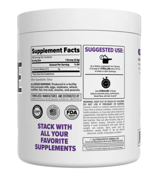 Finaflex Citrulline Amino Acid Supplement Facts | TigerFitness.com