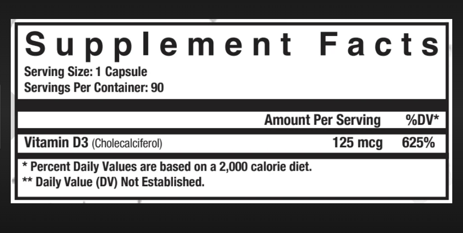 Axe & Sledge Vitamin D3 | Immune & Bone Health Support