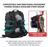 Tiger Fitness 45L Tactical Assault Backpack with Molle System, Waterproof Rucksack (Comes with 3D TF Scratch Logo Patch)