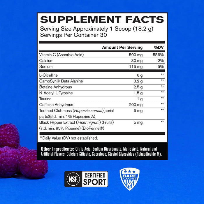 BPN Flight Pre-Workout Supplement Facts and Ingredients