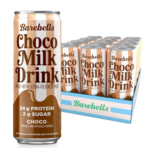 Barebells Milk Drink RTD Chocolate 24g protein high protein shake no added sugar