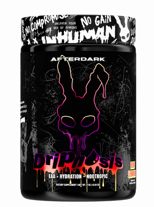 AfterDark Dripnosis Berry Lemonade 30 servings EAA hydration nootropic supplement container front label