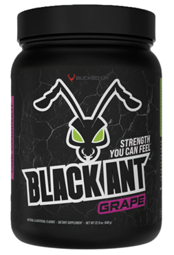 DAS Labs Black Ant Pre-Workout powder Grape featuring creatine monohydrate, L-Citrulline, Beta-Alanine, 300mg caffeine, and Black Ant Extract to support energy, pumps, strength, and focus.