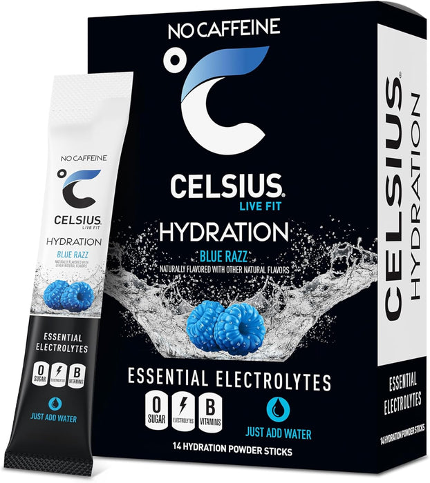 Celsius Hydration Sticks | Electrolyte Drink Mix with Energy Support