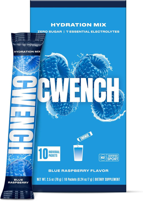 Cwench Hydration Stick Packs | Electrolyte Drink Mix for Hydration