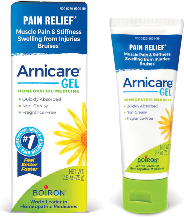 Boiron, Arnicare Gel, Pain Relief, Fragrance-Free 2.6 oz on the go tube