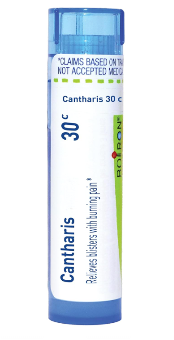 Boiron Cantharis 30C homeopathic pellets for urinary irritation relief – approx 80 pellets