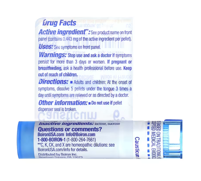 Causticum incontinence support homeopathic medicine Facts 