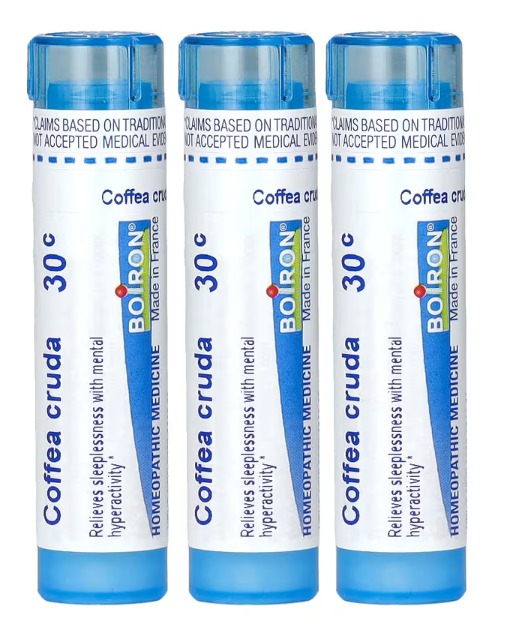 Coffea Cruda homeopathic sleeplessness relief pellets 3 Pack