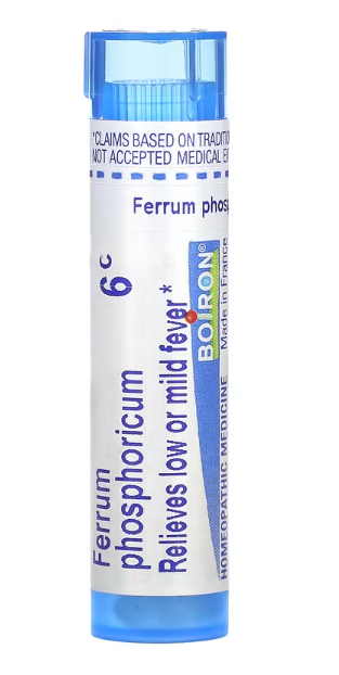 Boiron Ferrum Phosphoricum mild fever relief pellets 6c
