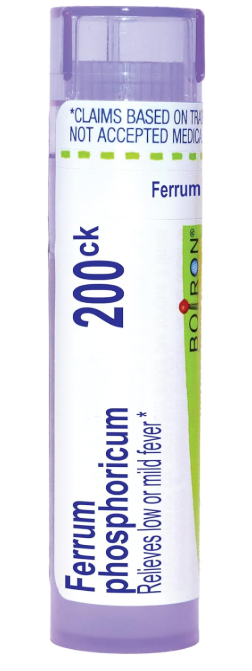 Boiron Ferrum Phosphoricum 200Ck Homeopathic Medicine for Fever - 80 Pellet