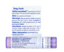 Back label of Boiron Ledum Palustre 200ck showing active ingredient dilution, directions for use, and safety information