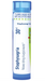 Boiron Staphysagria 30C homeopathic medicine tube, blue and white label with approx 80 pellets