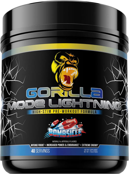 Gorilla Mind Gorilla Mode Lightning Pre-Workout Bombsicle 40 Servings | Tigerfitness.com