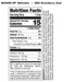 Back label of DAS Labs Bucked Up Refresher Energy RTD Strawberry Acai showing the Supplement Facts panel, ingredients, nutrition information, directions, and manufacturer details.