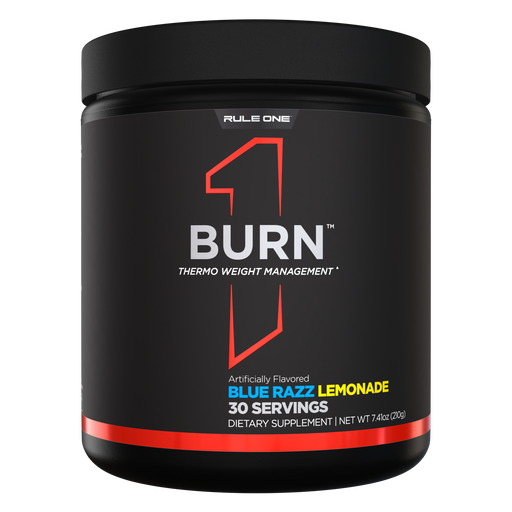 Rule 1 Burn Blue Razz Lemonade, 30 serving tub