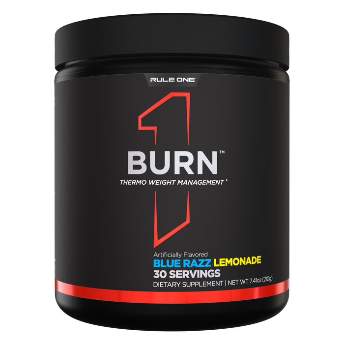 Rule 1 Burn Blue Razz Lemonade, 30 serving tub