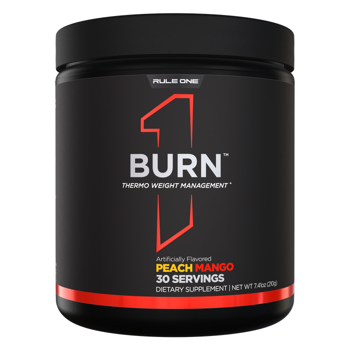 Rule 1 Burn Peach Mango, 30 serving tub