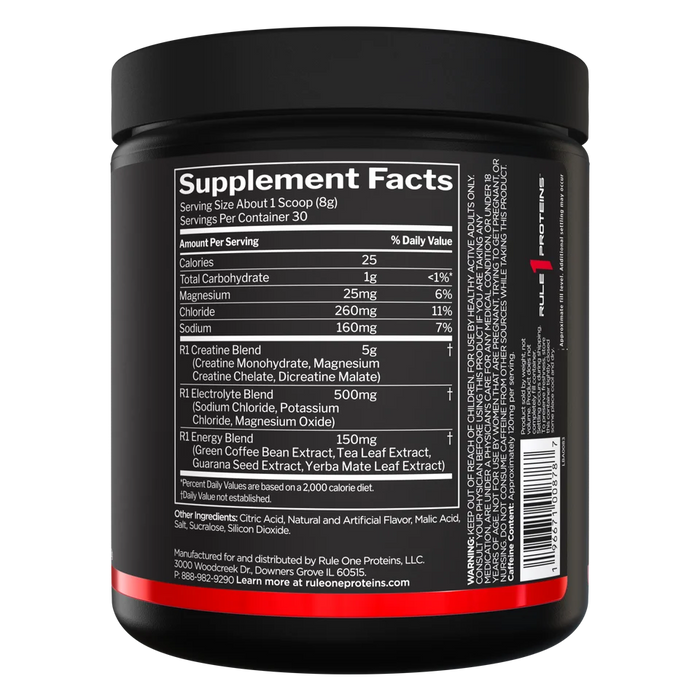 Rule 1 Charged Creatine Snow Cone, alternate product view