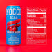 NOCCO BCAA RTD Cherry Berry  Nutrition Facts and Ingredients Label – Caffeine-Free Amino Drink