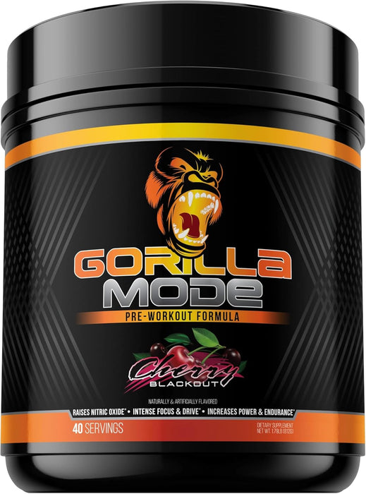 Gorilla Mind Gorilla Mode Pre-Workout | High-Stim Performance, Energy & Muscle Pump Formula