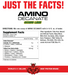MuscleMeds Amino Decanate Supplement Facts & Ingredients Label 30 Servings Citrus Lime | Tigerfitness.com
