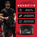 Athlete using Unmatched Nutrition CreGAAtine pre and post workout for performance support 60 Servings