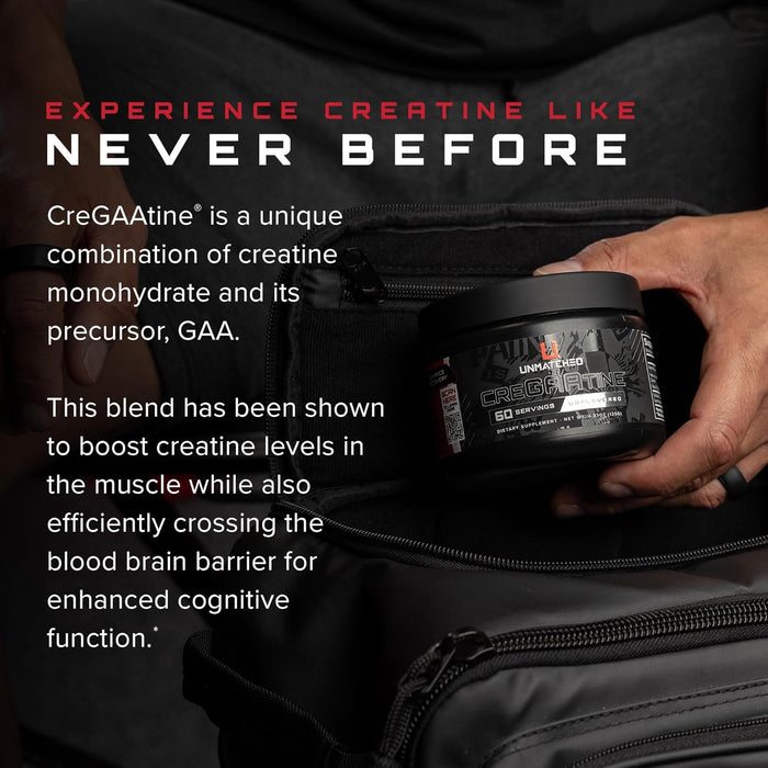  Unmatched Nutrition CreGAAtine pre and post workout for performance support 60 Servings 
