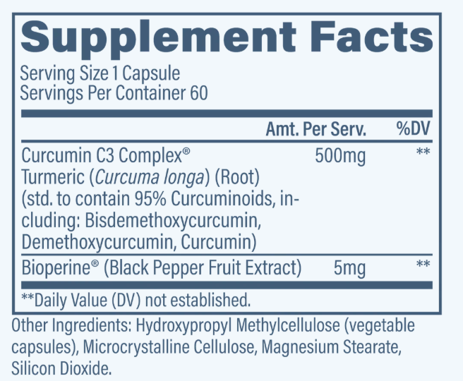 Revive MD Curcumin C3 Complex | Inflammation, Joint & Antioxidant Support