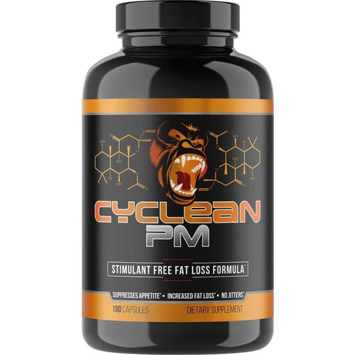 Gorilla Mind Cyclean PM 180 Capsules Powerful Nighttime Thermogenic Fat Burner Bottle Front | TigerFitness