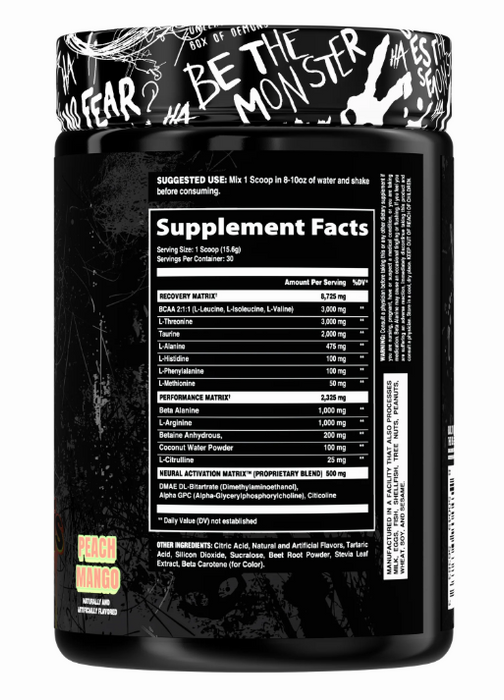 AfterDark Dripnosis Suggested Use + Supplement Facts 30 Servings
