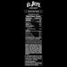 El Jefe Energy Drink Sinister Razz nutrition facts panel