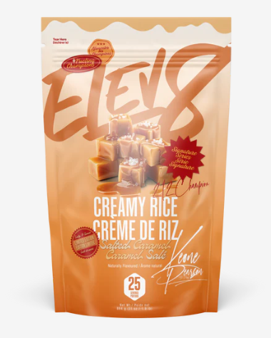 Elev8 Creamy Rice Salted Caramel carb supplement for sustained energy and workouts
