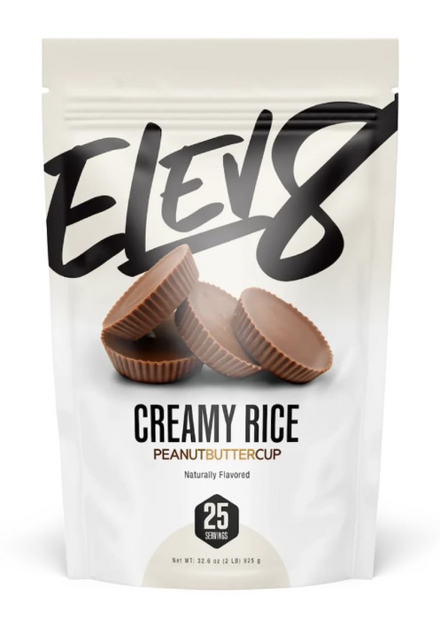 Elev8 Creamy Rice Peanut Butter Cup fast digesting carbs for muscle recovery and energy