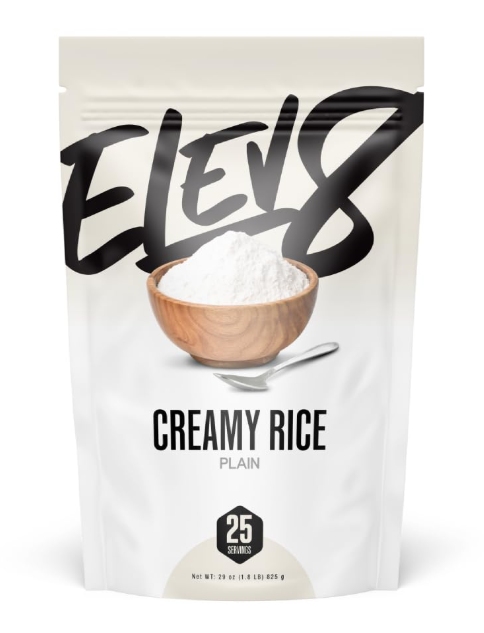 Elev8 Creamy Rice Plain unflavored fast digesting carb supplement for clean energy