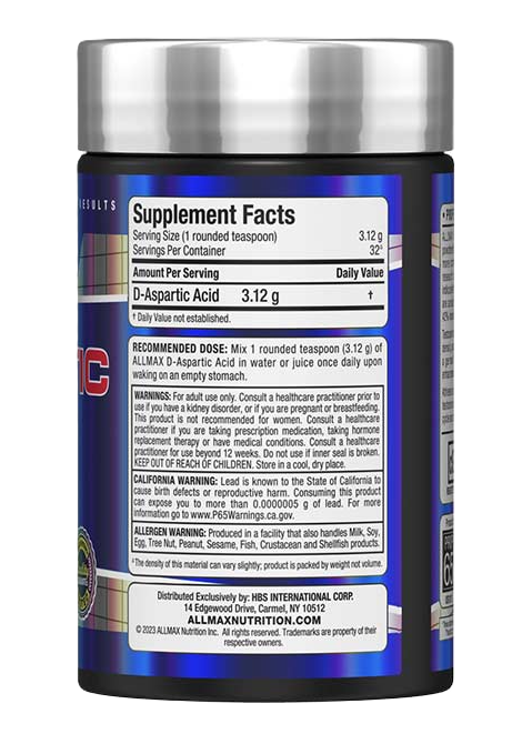 Allmax D-Aspartic Acid